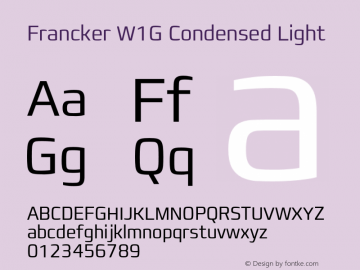 FranckerW1G-CondensedLight Version 1.10图片样张