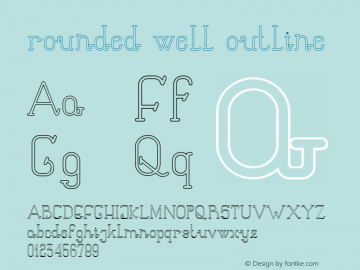 rounded well outline Version 1图片样张