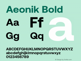 Aeonik Bold Version 1.000图片样张