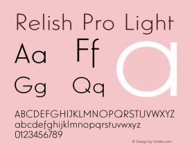 RelishPro-Light Version 1.000图片样张