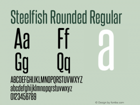 SteelfishRounded-Regular Version 1.000图片样张