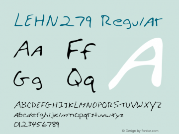 LEHN279 Regular Copyright (c)1996 Expert Software, Inc.图片样张