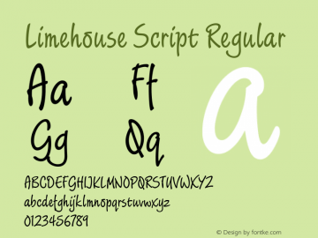 Limehouse Script Regular 1.0图片样张