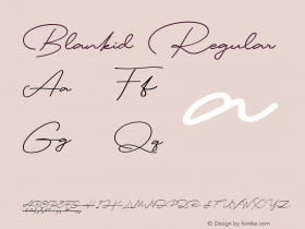 Blankid Version 1.00;March 25, 2019;FontCreator 11.5.0.2430 64-bit Font Sample