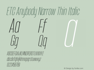 ETCAnybody-NarrowThinIt Version 1.51 | wf-rip DC20181025 Font Sample