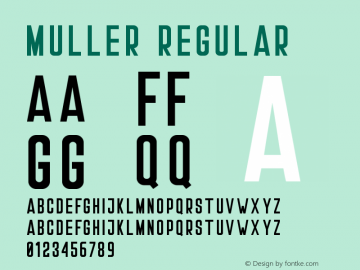 Muller Undefined Font Sample