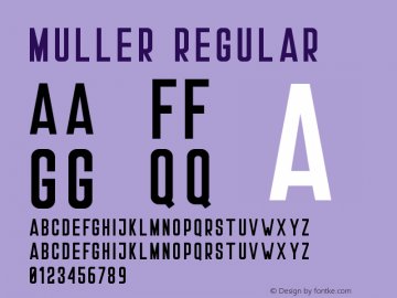 Muller Undefined Font Sample