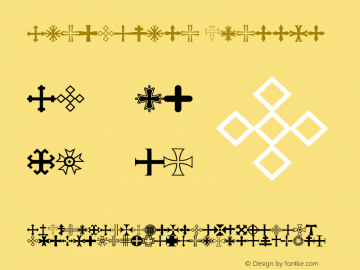 Apocalypso-Crosses 001.000 Font Sample