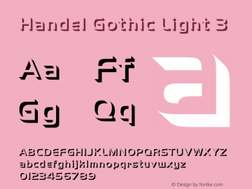 HandelGothic-Light3 001.005图片样张