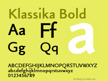 Klassika-Bol Version 1.000;PS 1.10;hotconv 1.0.49 Font Sample