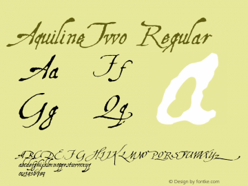 AquilineTwo 1.0 2004-11-06 Font Sample