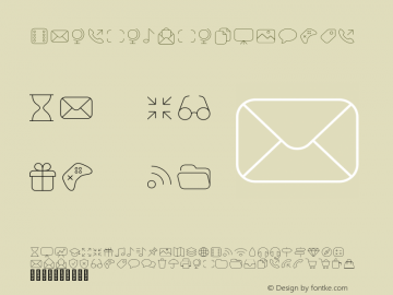 Panton Icons B Light Version 1.000;PS 001.000;hotconv 1.0.70;makeotf.lib2.5.58329 Font Sample