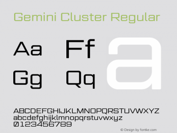 Gemini Cluster Regular Version 1.000图片样张