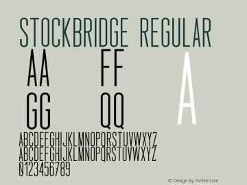 Stockbridge Regular Version 1.000图片样张