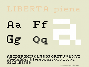 LIBERTA piena Version 1.000;PS 1.0;hotconv 1.0.88;makeotf.lib2.5.647800 Font Sample