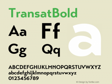 ☞Transat Bold Version 1.1;com.myfonts.easy.typetanic-fonts.transat.bold.wfkit2.version.42hb Font Sample
