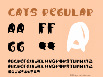 Cats Version 1.002;Fontself Maker 3.1.1图片样张