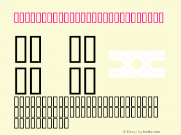 MCS QUDS  HIGH DECO Regular ALMAALIM COPMUTER SYSTEMS Font Sample