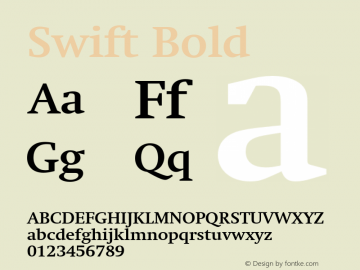 Swift-Bold 2.0.2 - Small Caps and OsF integrated in OpenType.图片样张