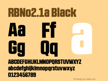 RBNo2.1a-Black Version 1.000;PS 001.001;hotconv 1.0.56图片样张