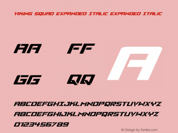 Viking Squad Expanded Italic Version 2.0; 2019图片样张