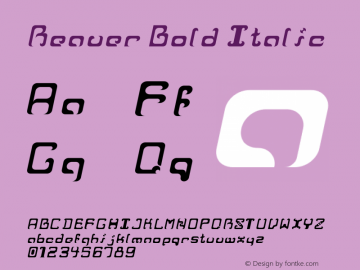 Reaver Bold Italic Version 3.111;September 3, 2017;FontCreator 11.0.0.2403 64-bit Font Sample