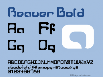 Reaver Bold Version 3.00;September 3, 2017;FontCreator 11.0.0.2403 64-bit Font Sample