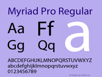 MyriadPro-Regular Version 2.115;PS 2.000;hotconv 1.0.81;makeotf.lib2.5.63406图片样张