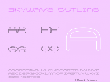 Skywave Outline Version 1.000图片样张