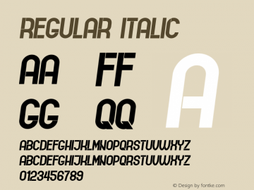 Regular Italic Version 1.000图片样张