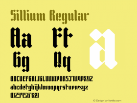 Sillium Version 2.0 Font Sample