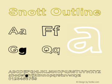 Snott Outline 18/12/98图片样张