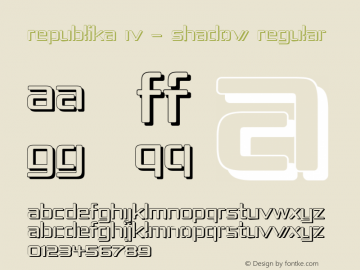 Republika IV - Shadow Regular Version 1.0; 2000; initial release图片样张