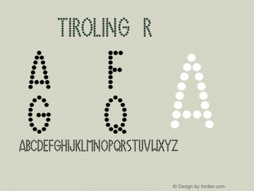 70:TIROLING Version 1.00 Font Sample