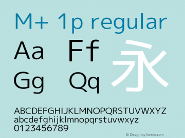 M+ 1p regular 图片样张