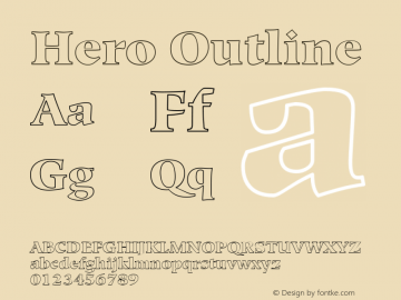 Hero Outline 1.0 Thu Dec 02 19:19:56 1993 Font Sample
