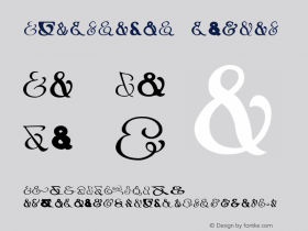 Ampersands Version 1.0 Font Sample