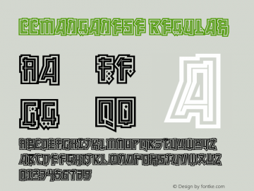 CCManganese-Outline 001.000 Font Sample