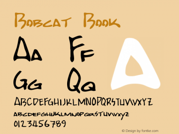 Bobcat Book Version 1.0 Fri Mar 13 22:38 Font Sample