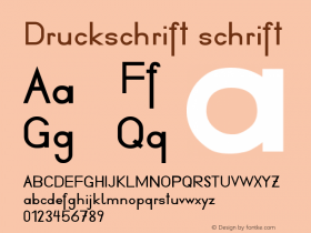 Druckschrift 1.0 Sun Nov 23 16:55:02 1997 Font Sample