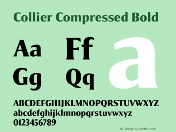 Collier-CompressedBold Version 1.000图片样张