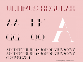 Ultimus Version 1.002;Fontself Maker 3.0.0-3 Font Sample