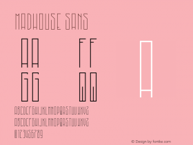 MadHouse Sans Version 1.002;Fontself Maker 3.0.0-3图片样张