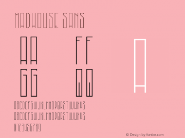 MadHouse Sans Version 1.002;Fontself Maker 3.0.0-3 Font Sample