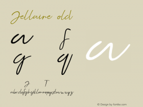 Jellaine-Bold 1.000 Font Sample