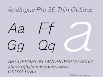 Analogue Pro 36 Thin Oblique Version 3.009图片样张