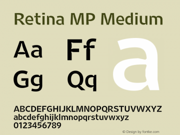 RetinaMP-Medium Version 1.001;PS 1.000;hotconv 16.6.51;makeotf.lib2.5.65220 Font Sample