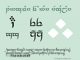 Tengwar Feanor 3.5图片样张