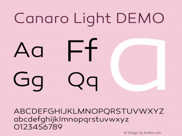 Hobart Nøjagtighed amme Canaro Font,Canaro Light DEMO Font,Canaro-LightDEMO Font|Canaro Light DEMO  Version 1.000 Font-TTF Font/Uncategorized Font-Fontke.com For Mobile