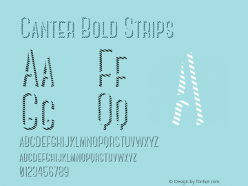 Canter Bold Strips Version 1.000图片样张